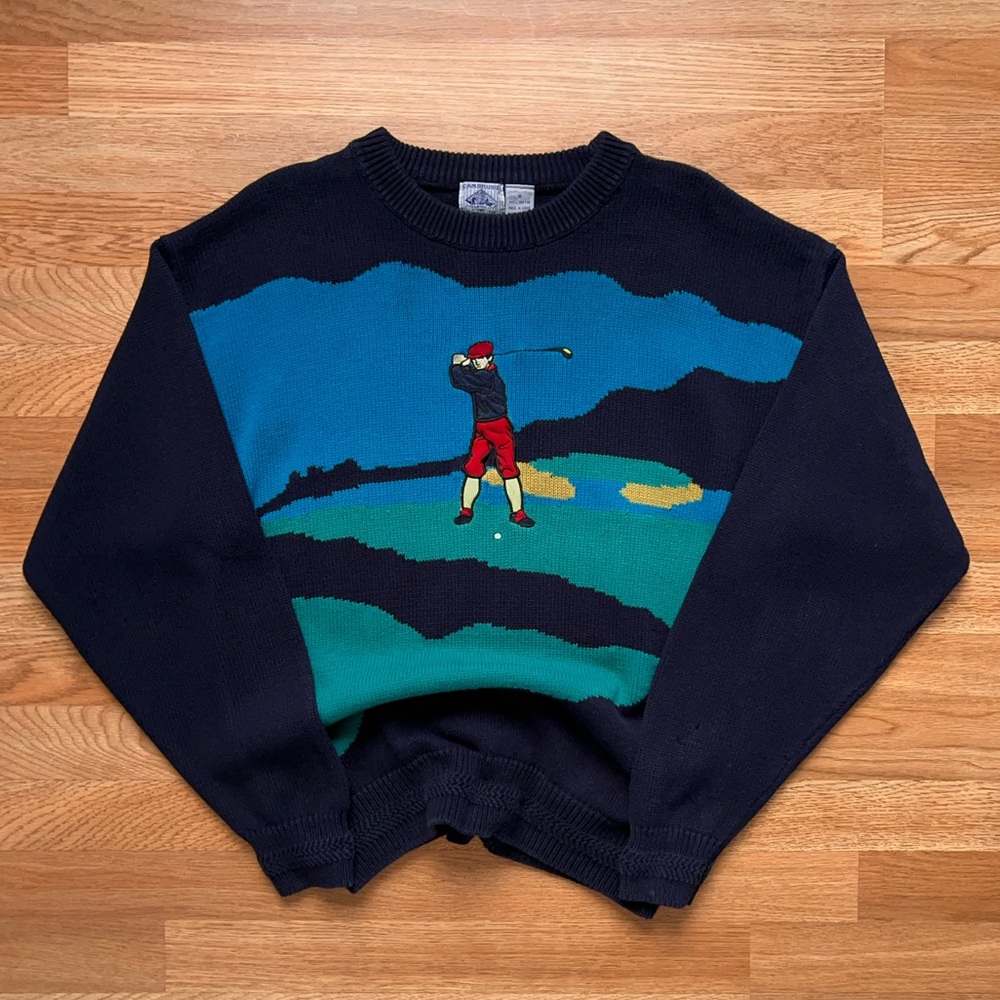 90’s Vintage Cambridge Classics Knit Golf Sweater